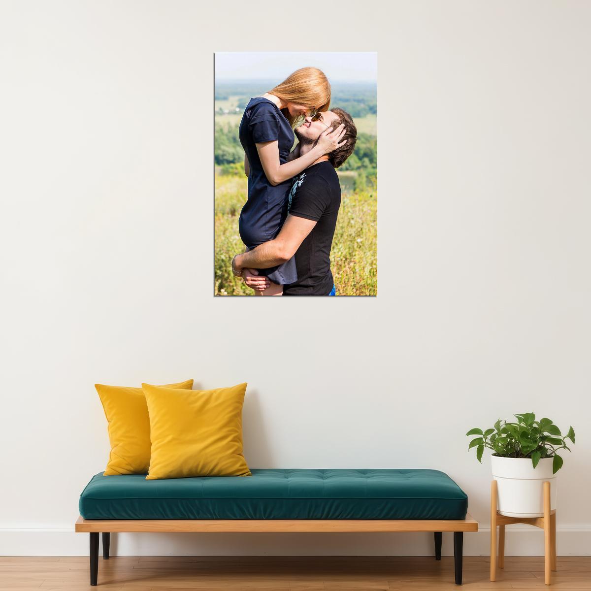 Two Lovers Landscape Picture Poster Wall Art Print Home Wall Decor - xonomax