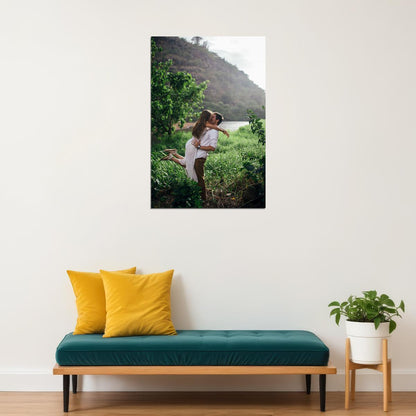 Two Lovers Landscape Photo Poster Wall Art Print Home Wall Decor - xonomax