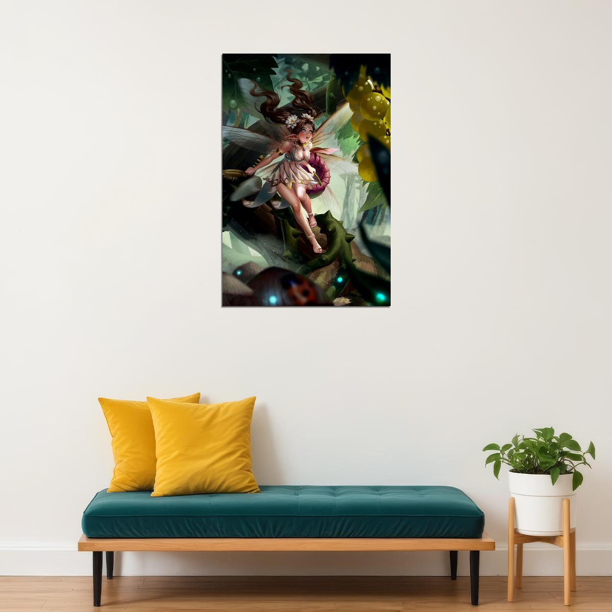 Fairies And Fireflies Fantasy Comic Poster Wall Art Print Home Wall Decor - xonomax