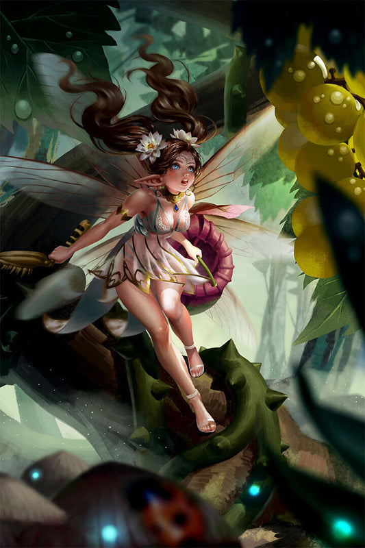 Fairies And Fireflies Fantasy Comic Poster Wall Art Print Home Wall Decor - xonomax