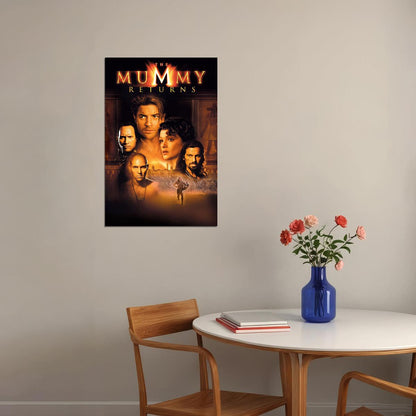 The Mummy Returns Movie Fantasy Adventure Poster Wall Art Print Home Wall Decor - xonomax