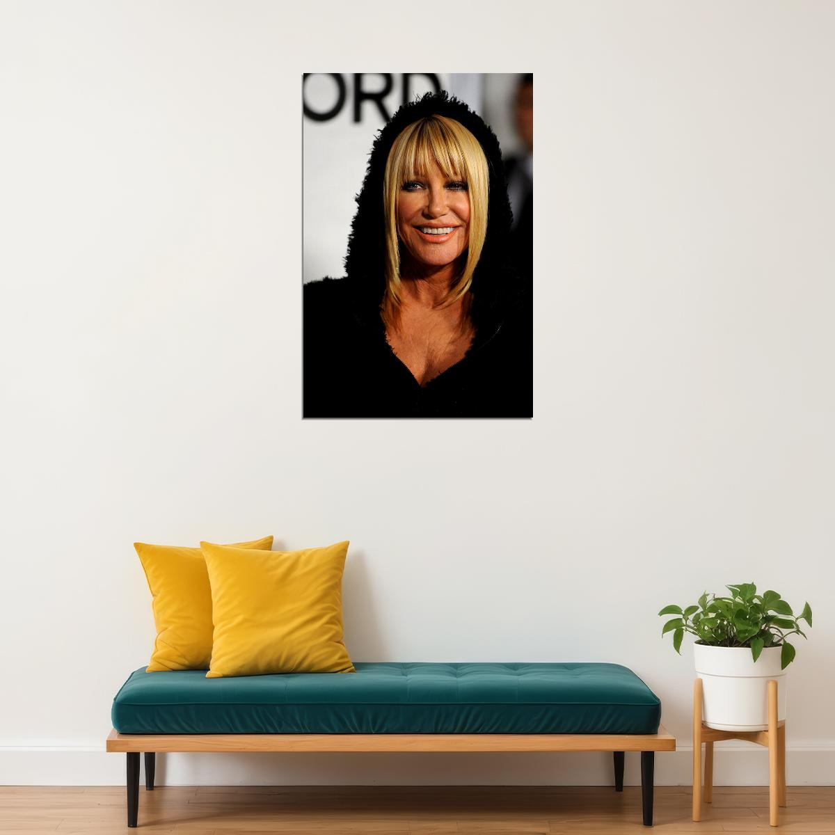 Suzanne Somers Record Producer Movie Actress Poster Wall Art Print Home Wall Decor - xonomax