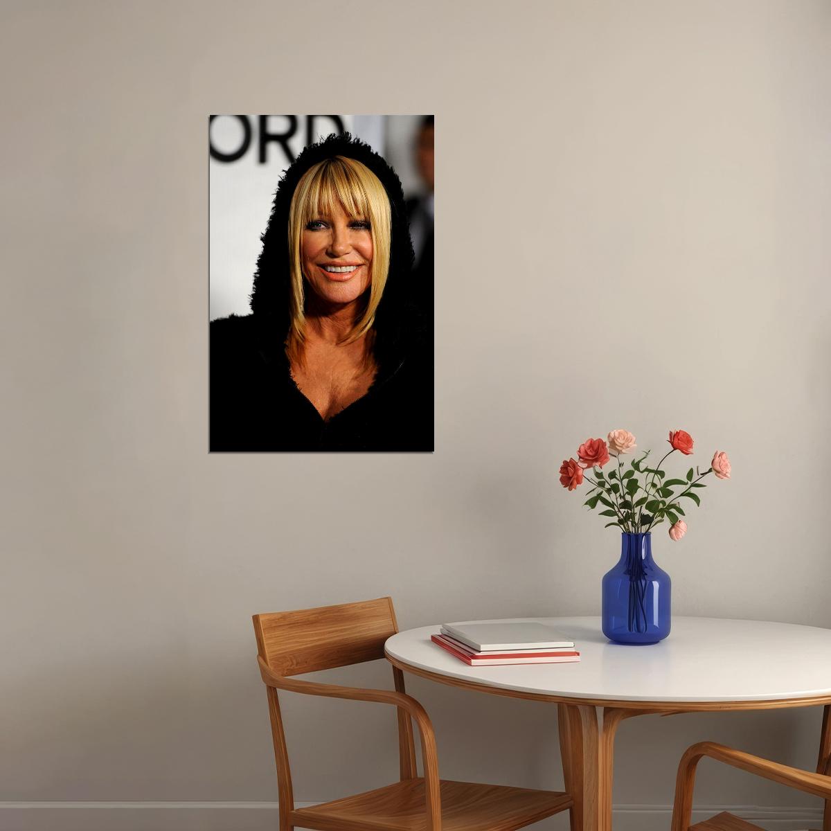 Suzanne Somers Record Producer Movie Actress Poster Wall Art Print Home Wall Decor - xonomax
