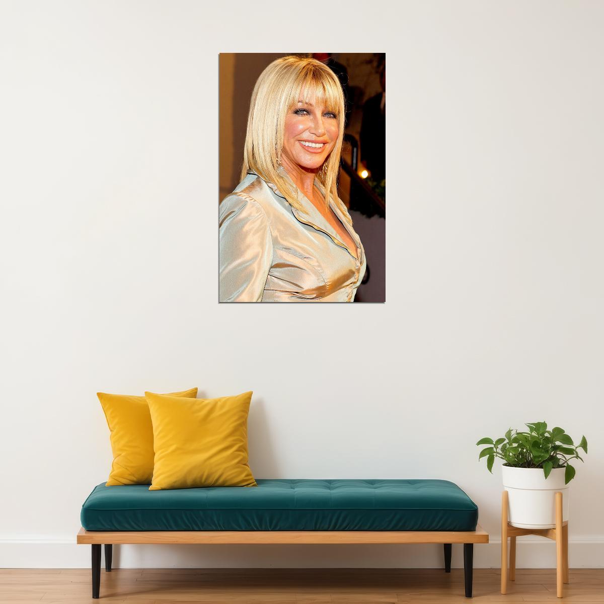 Suzanne Somers Singer Artist Movie Actress Poster Wall Art Print Home Wall Decor - xonomax