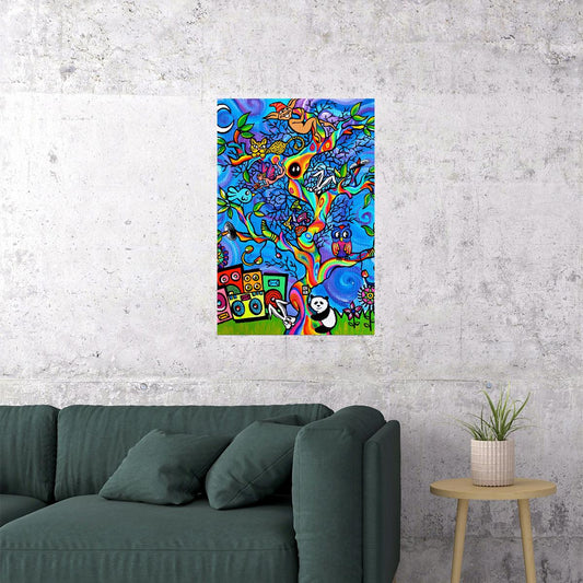 Thorn Motet Psychedelic Comic Animals Poster Wall Art Print Home Wall Decor - xonomax
