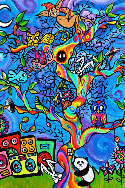 Thorn Motet Psychedelic Comic Animals Poster Wall Art Print Home Wall Decor - xonomax