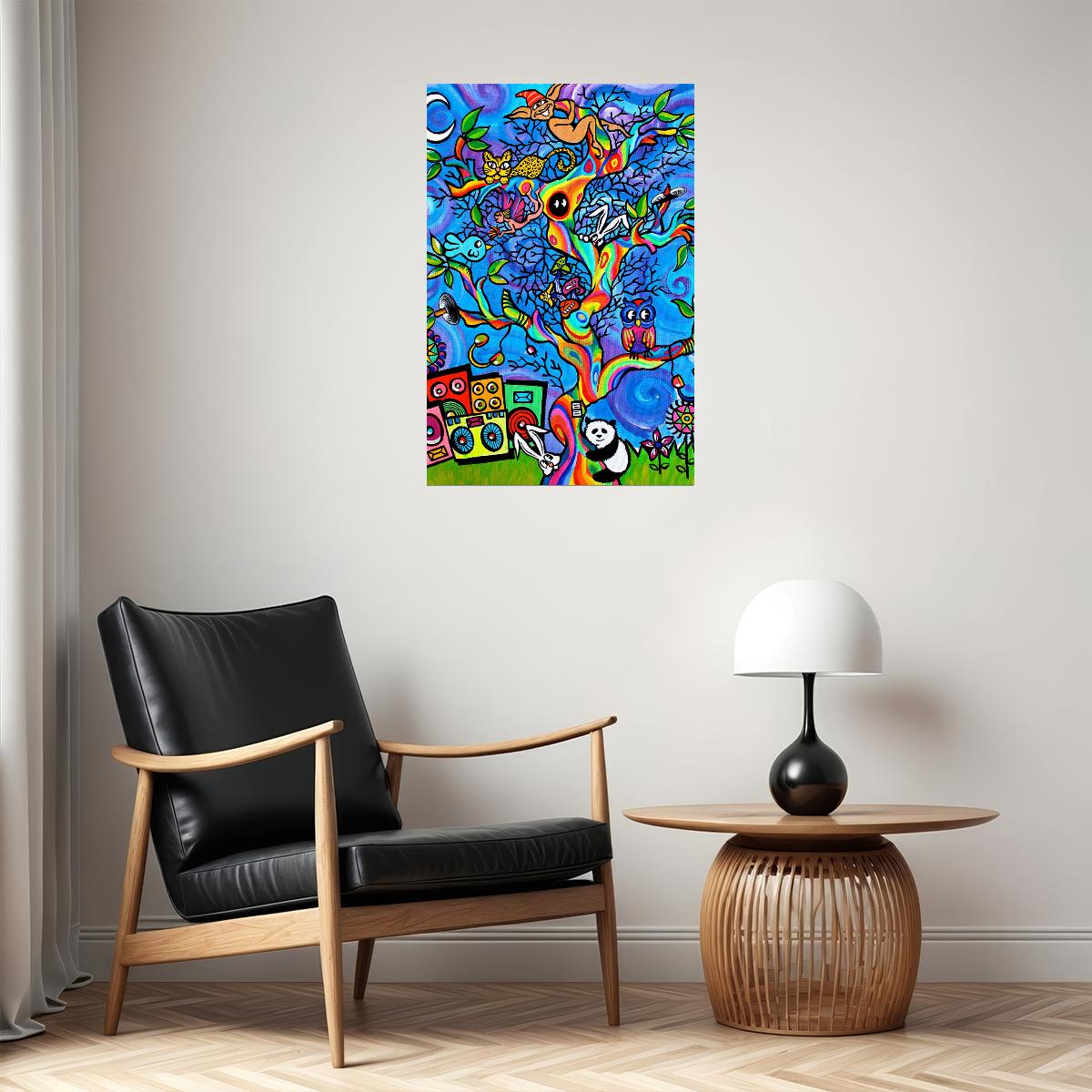 Thorn Motet Psychedelic Comic Animals Poster Wall Art Print Home Wall Decor - xonomax