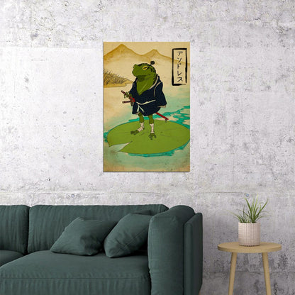 Musical Frog Fantasy Sword Comic Poster Wall Art Print Home Wall Decor - xonomax