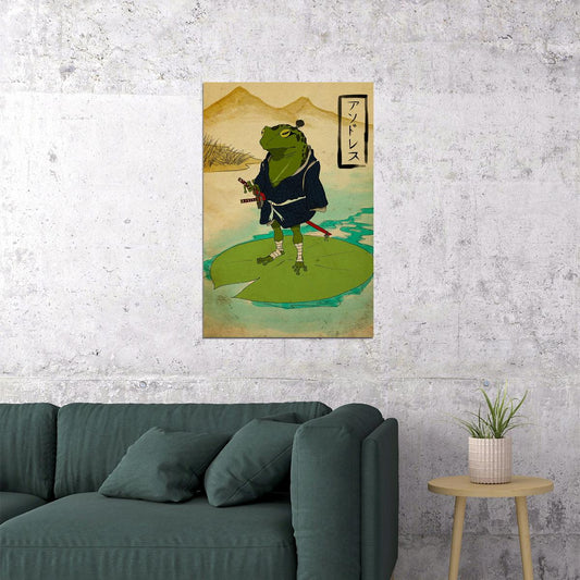 Musical Frog Fantasy Sword Comic Poster Wall Art Print Home Wall Decor - xonomax