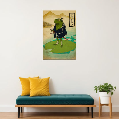 Musical Frog Fantasy Sword Comic Poster Wall Art Print Home Wall Decor - xonomax
