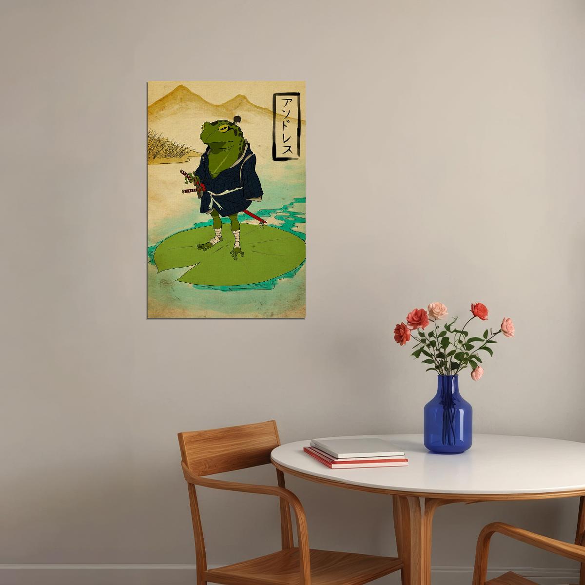 Musical Frog Fantasy Sword Comic Poster Wall Art Print Home Wall Decor - xonomax