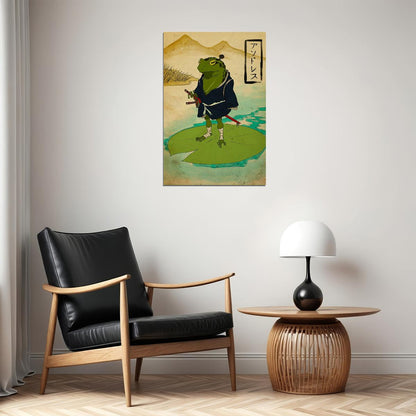 Musical Frog Fantasy Sword Comic Poster Wall Art Print Home Wall Decor - xonomax