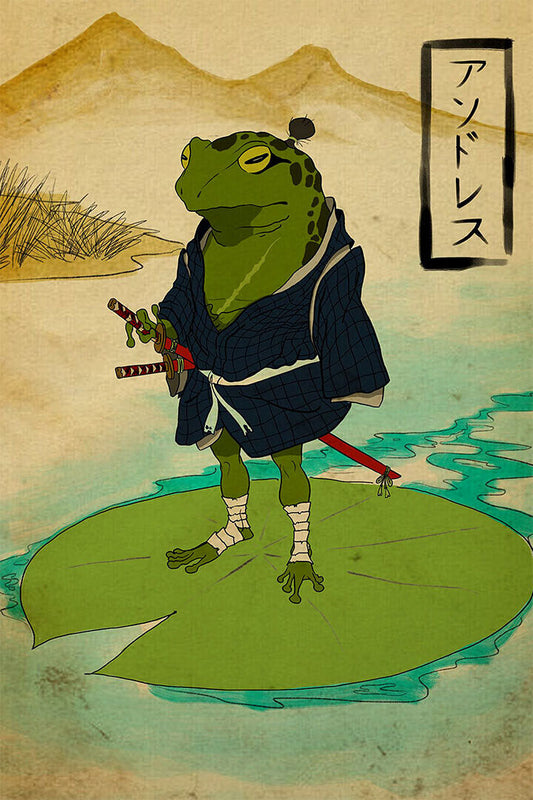 Musical Frog Fantasy Sword Comic Poster Wall Art Print Home Wall Decor - xonomax