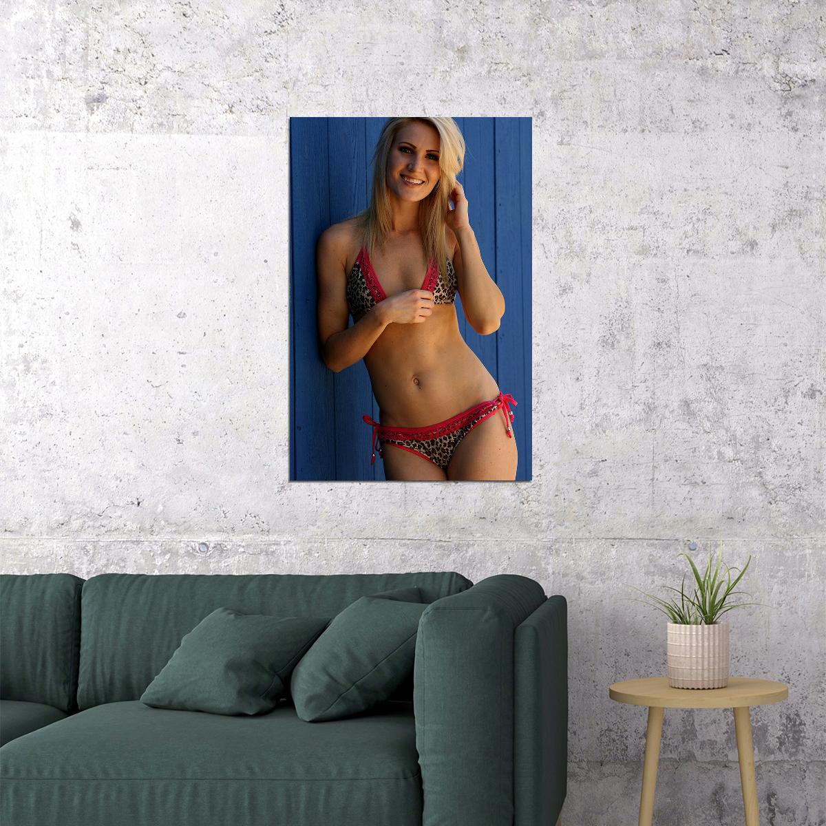 Fan Club Of America Sherry Sexy Female Model Poster Wall Art Print Home Wall Decor - xonomax