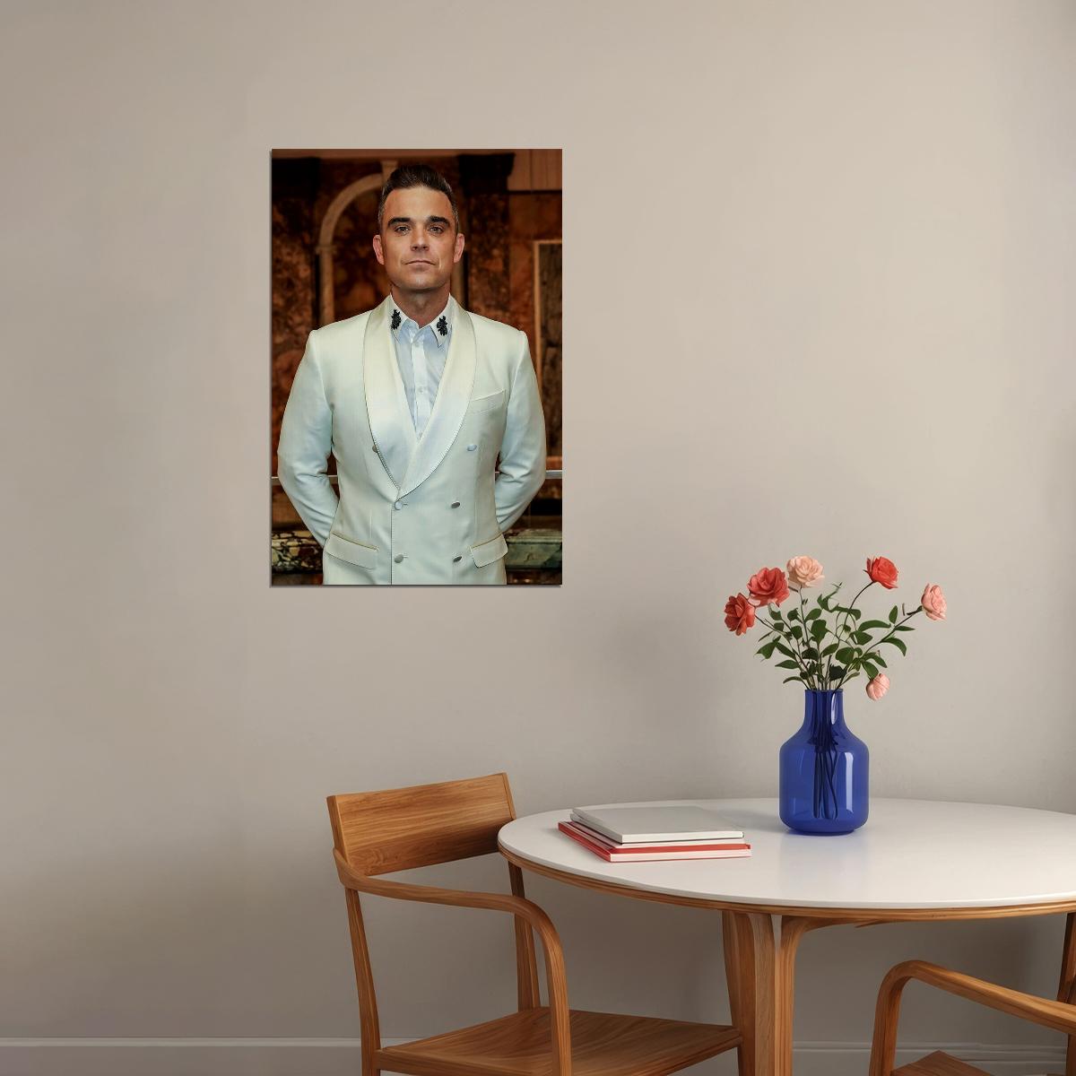 Robbie Williams Pianist Musician Celebrity Poster Wall Art Print Home Wall Decor - xonomax