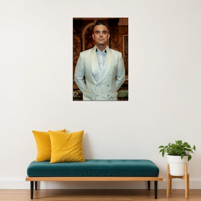Robbie Williams Pianist Musician Celebrity Poster Wall Art Print Home Wall Decor - xonomax