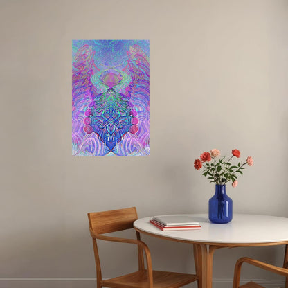 Psychedelic Rave Colorful Figure Poster Wall Art Print Home Wall Decor - xonomax