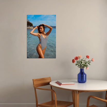 The New Navy Carole Casey Female Model Swimsuit Poster Wall Art Print Home Wall Decor - xonomax