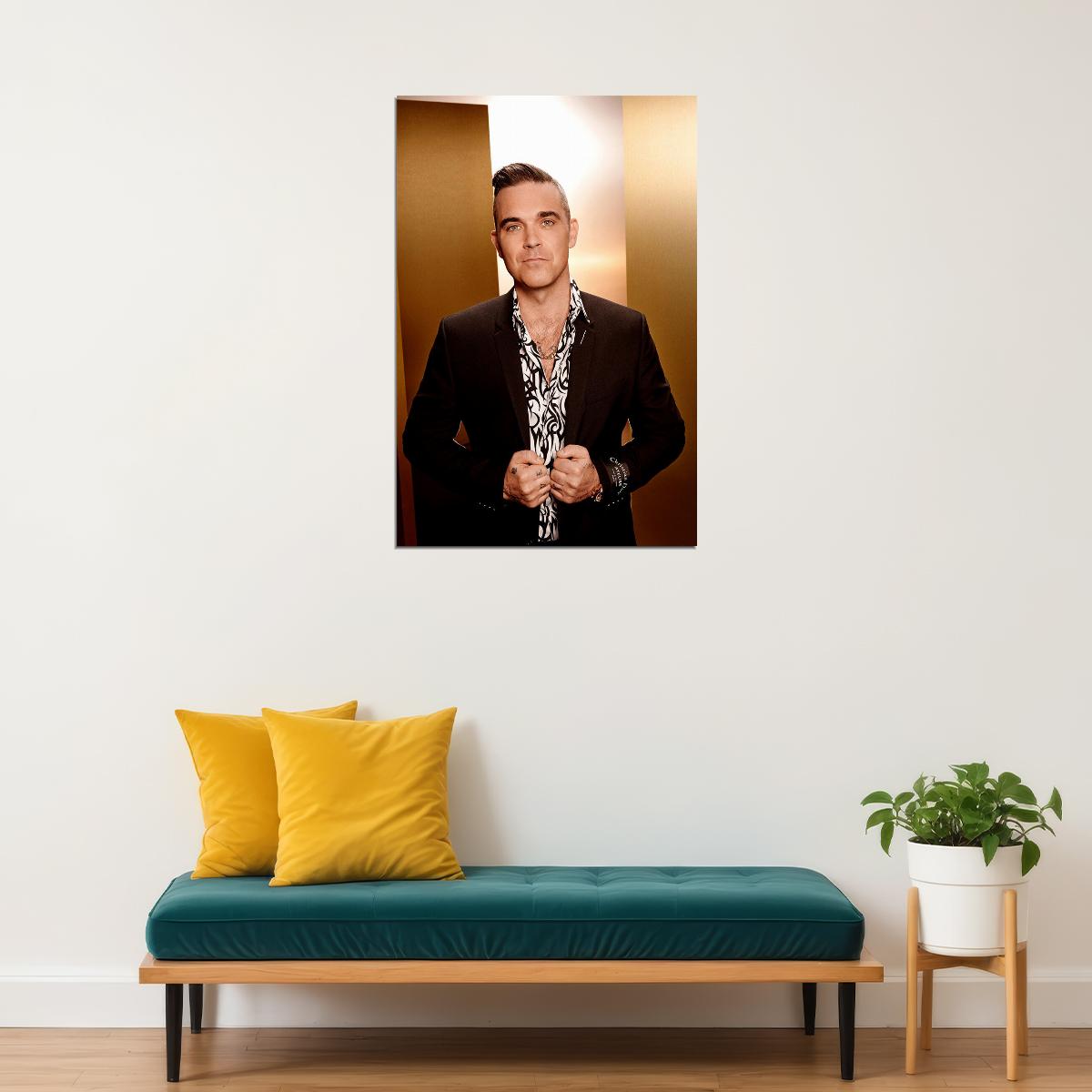 Robbie Williams Artist Celebrity Musician Picture Poster Wall Art Print Home Wall Decor - xonomax