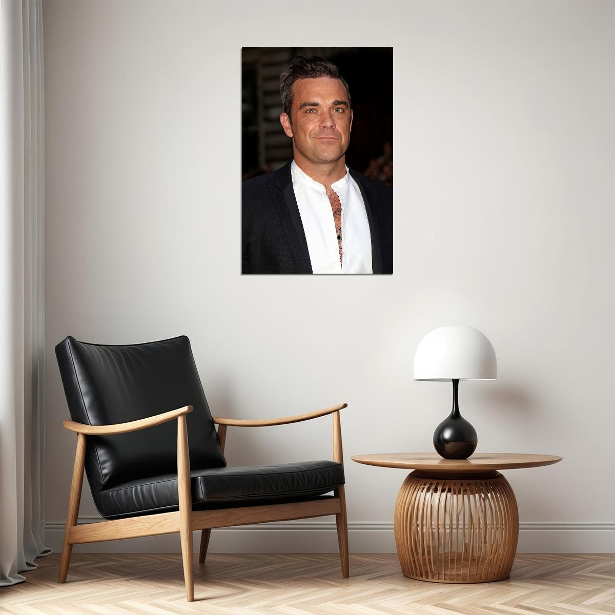 Robbie Williams Celebrity Pianist Songwriter Picture Poster Wall Art Print Home Wall Decor - xonomax