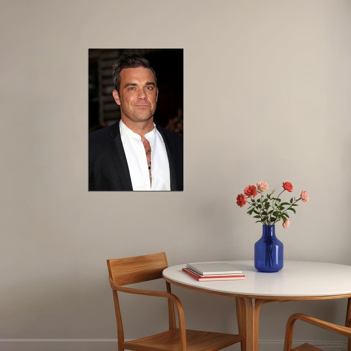 Robbie Williams Celebrity Pianist Songwriter Picture Poster Wall Art Print Home Wall Decor - xonomax