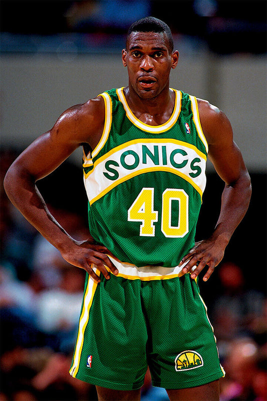 Basketball Shawn Kemp Seattle Poster Wall Art Print Home Wall Decor - xonomax