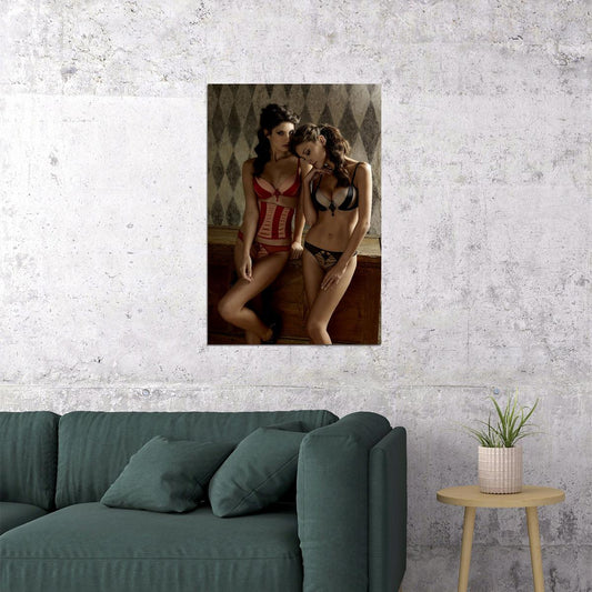 Make It A Double Two Sexy Females Models In Bikini Poster Wall Art Print Home Wall Decor - xonomax