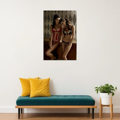 Make It A Double Two Sexy Females Models In Bikini Poster Wall Art Print Home Wall Decor - xonomax