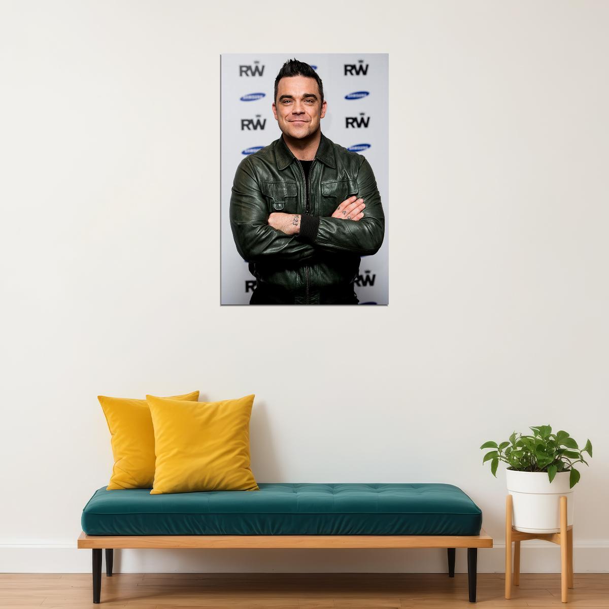 Robbie Williams Pianist Producer Picture Poster Wall Art Print Home Wall Decor - xonomax