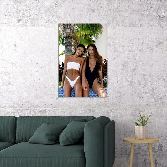 Make It A Double Two Sexy Females Models Poster Wall Art Print Home Wall Decor - xonomax