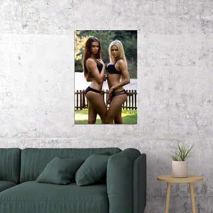 Make It A Double Two Females Models Picture Poster Wall Art Print Home Wall Decor - xonomax