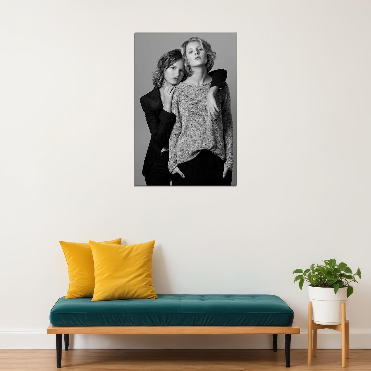 Make It A Double Two Females Models Fashion Poster Wall Art Print Home Wall Decor - xonomax