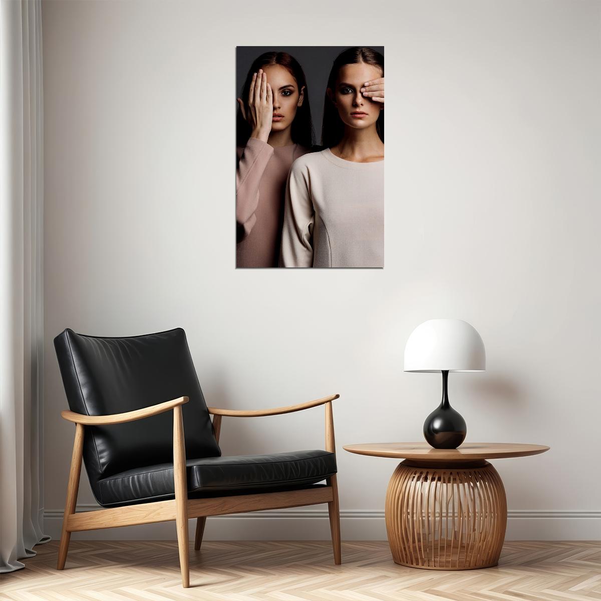 Two Attractive Females Models Fashion Poster Wall Art Print Home Wall Decor - xonomax