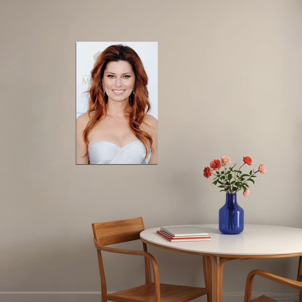Shania Twain Celebrity Songwriter And Musician Poster Wall Art Print Home Wall Decor - xonomax