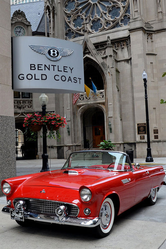 1955 Ford Thunderbird Convertible Red Picture Poster Wall Art Print Home Wall Decor - xonomax