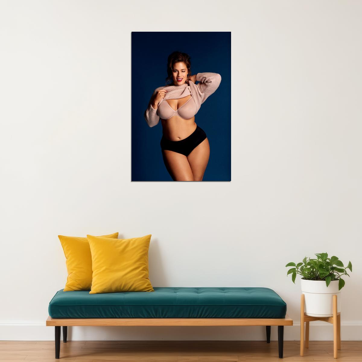 Think Big Sexy Female Model Fashion Picture Poster Wall Art Print Home Wall Decor - xonomax