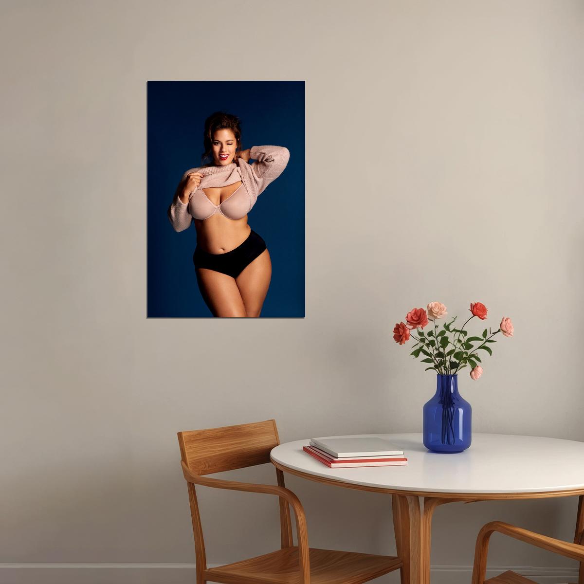 Think Big Sexy Female Model Fashion Picture Poster Wall Art Print Home Wall Decor - xonomax