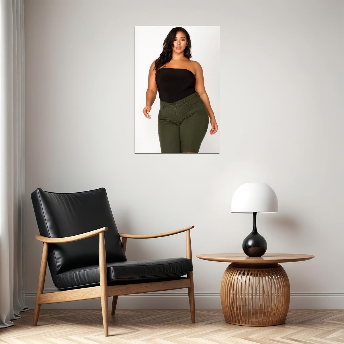 Think Big Sexy Female Model Posing Picture Poster Wall Art Print Home Wall Decor - xonomax