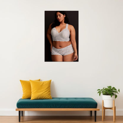 Think Big Sexy Female Model Underwear Picture Poster Wall Art Print Home Wall Decor - xonomax