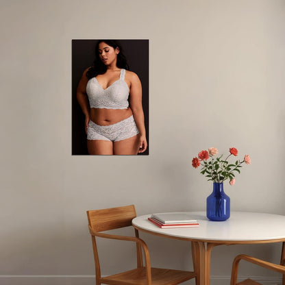 Think Big Sexy Female Model Underwear Picture Poster Wall Art Print Home Wall Decor - xonomax