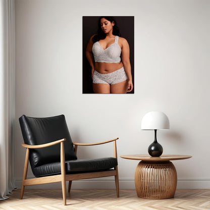Think Big Sexy Female Model Underwear Picture Poster Wall Art Print Home Wall Decor - xonomax