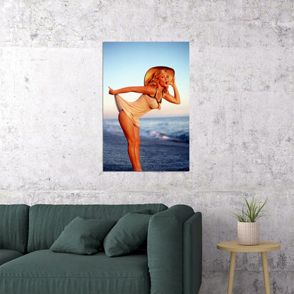 Jenny Mccarthy Surfin' Safari Poster Wall Art Print Home Wall Decor - xonomax