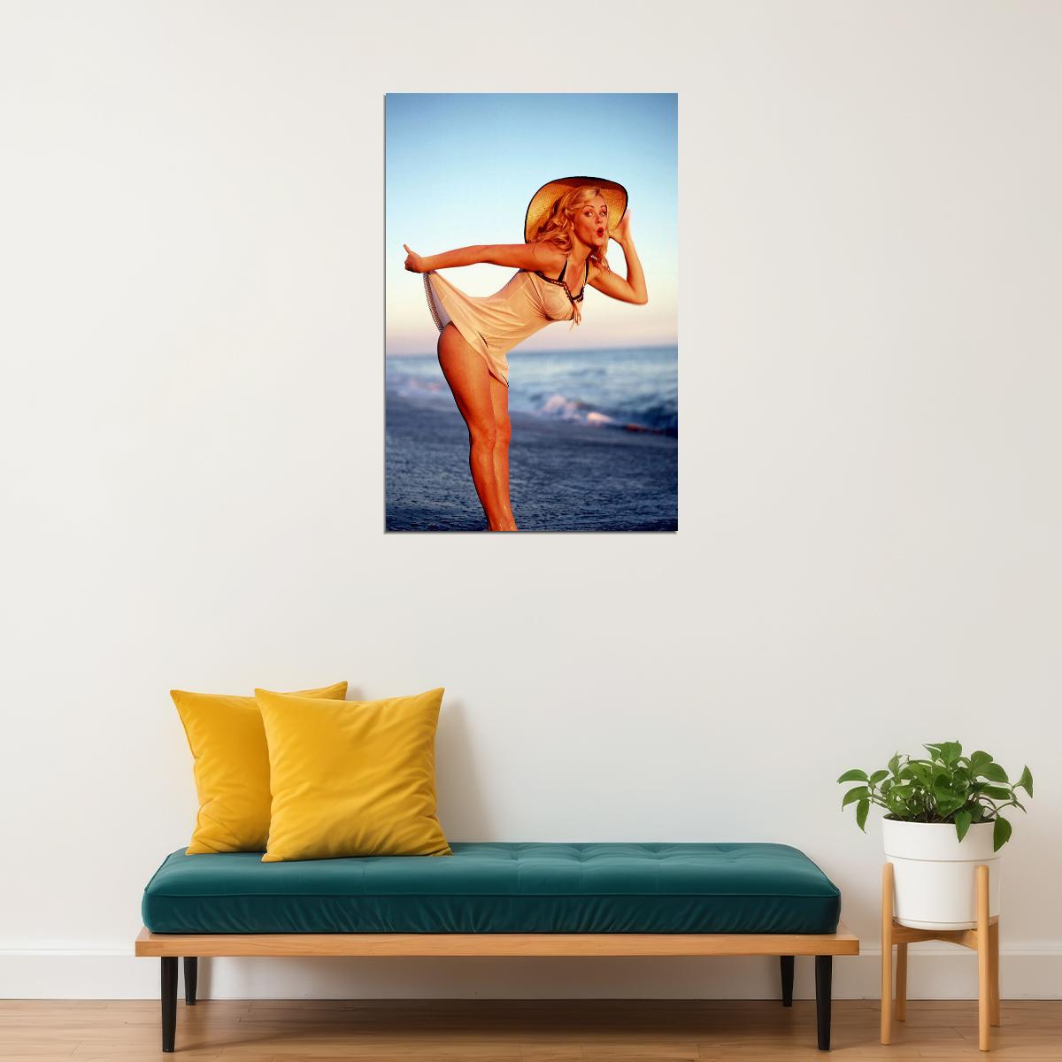 Jenny Mccarthy Surfin' Safari Poster Wall Art Print Home Wall Decor - xonomax