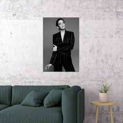 Liv Tyler Sexy Female Model Black And White Photo Poster Wall Art Print Home Wall Decor - xonomax