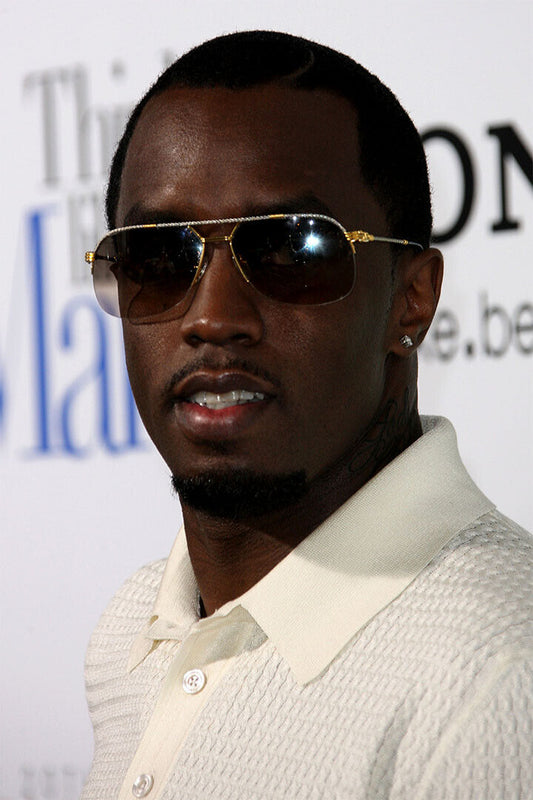 Puff Daddy Sunglasses Posing Songwriter Artist Poster Wall Art Print Home Wall Decor - xonomax