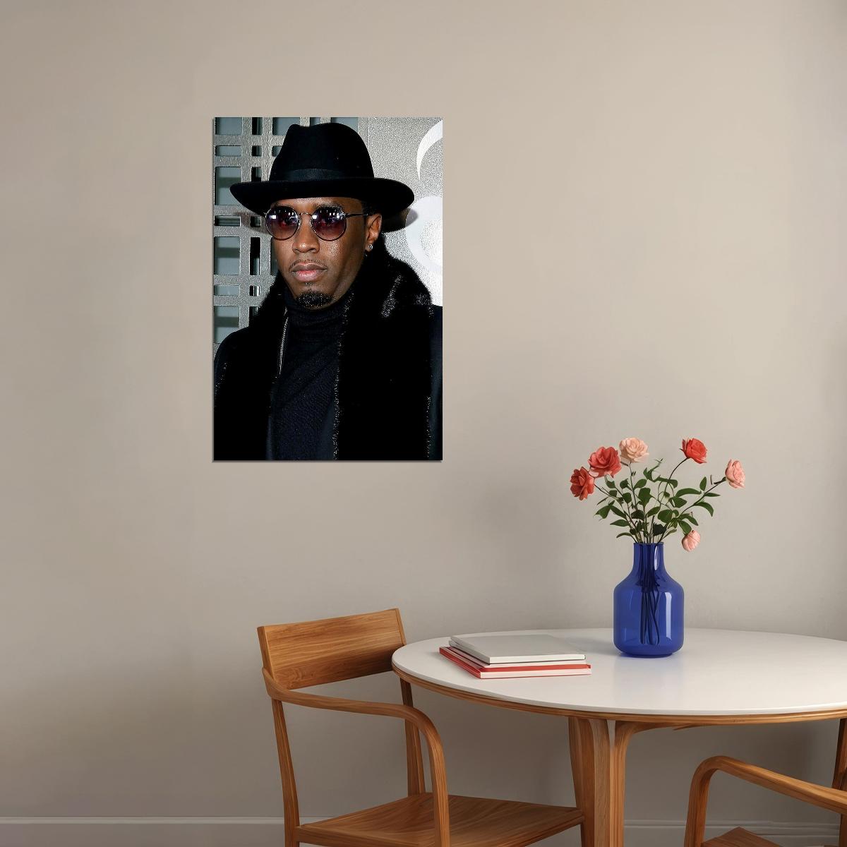 Puff Daddy Black Coat Music Rap Artist Poster Wall Art Print Home Wall Decor - xonomax