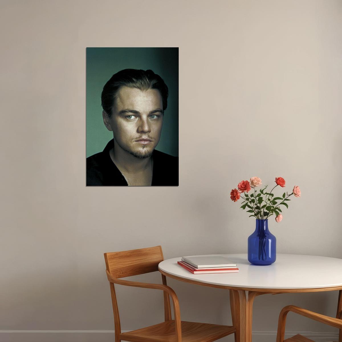 Actor Producer Leonardo Dicaprio In Black Jacket Poster Wall Art Print Home Wall Decor - xonomax