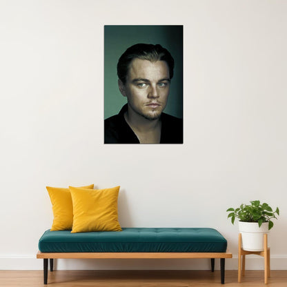 Actor Producer Leonardo Dicaprio In Black Jacket Poster Wall Art Print Home Wall Decor - xonomax