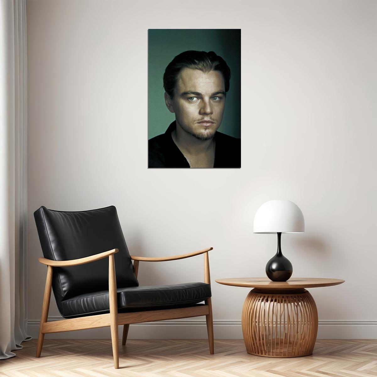 Actor Producer Leonardo Dicaprio In Black Jacket Poster Wall Art Print Home Wall Decor - xonomax