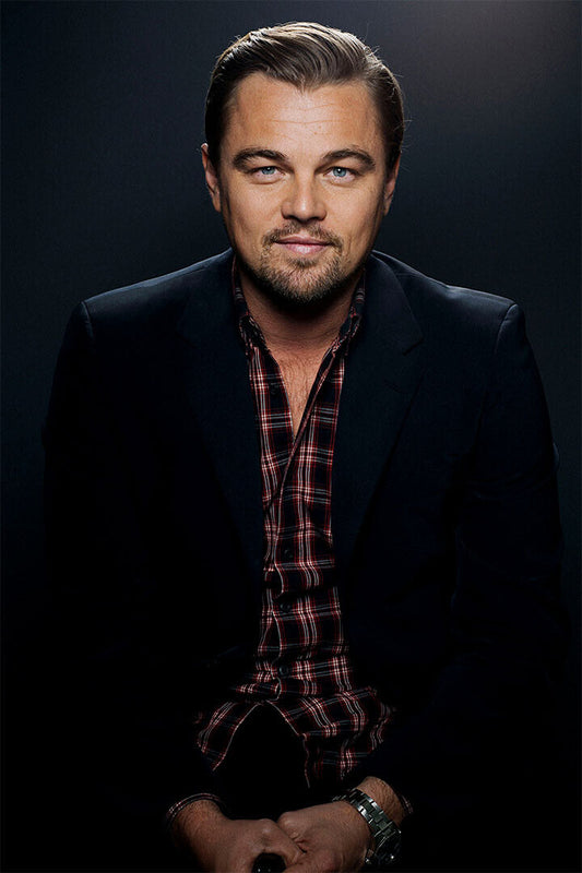 Actor Artist Leonardo Dicaprio In Black Jacket Poster Wall Art Print Home Wall Decor - xonomax
